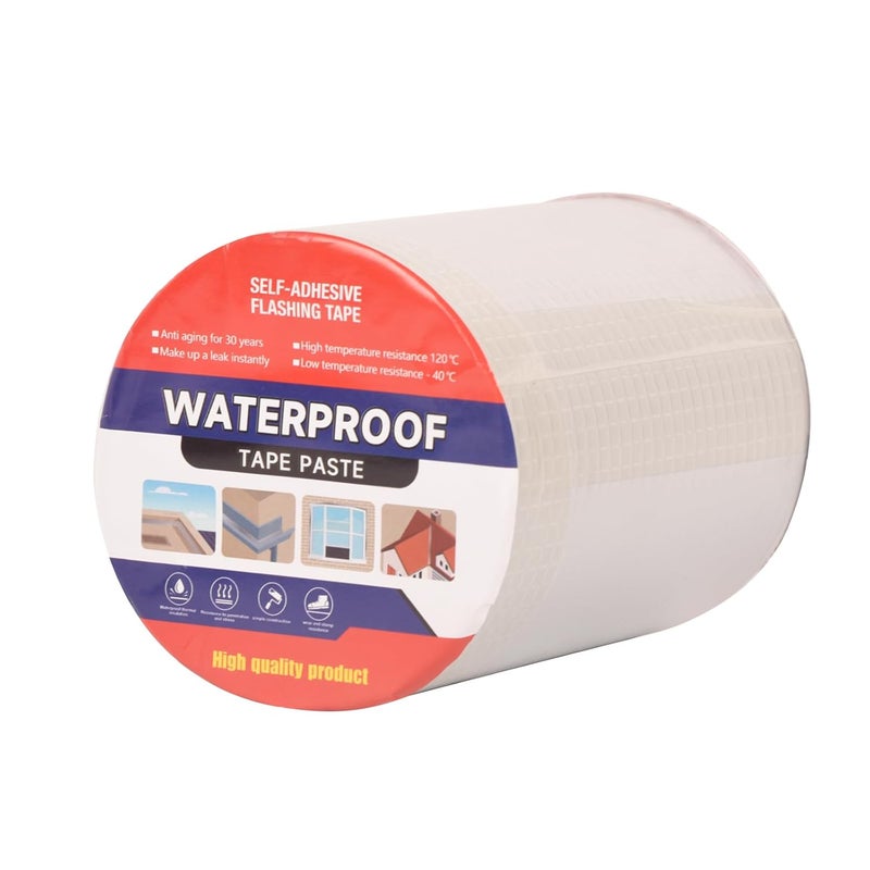 LFGUD 6" W X 16.4'L Waterproof Tape for Leaks Aluminum Butyl Tape with Adhesive for RV Repair, Glass Repairs, Air Mattress Patch, Window Caulking, Boat Sealing, Roof Patching - Image 1